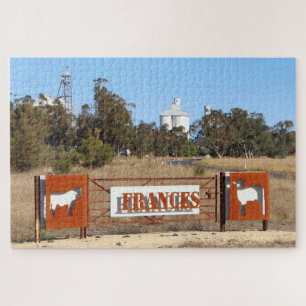 Frances, Zuid-Australië, plaatsingang bord  Legpuzzel