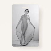 Francesca a Bella Ragazza, mooi italiaans meisje Badge (Achterkant)