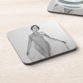 Francesca a Bella Ragazza, mooi italiaans meisje Bier Onderzetter (Linkerzijde)