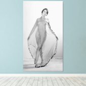 Francesca a Bella Ragazza, mooi italiaans meisje Canvas Afdruk (Insitu (Houten vloer))