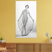 Francesca a Bella Ragazza, mooi italiaans meisje Canvas Afdruk (Insitu (Woonkamer))