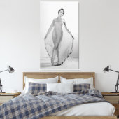 Francesca a Bella Ragazza, mooi italiaans meisje Canvas Afdruk (Insitu (Slaapkamer))