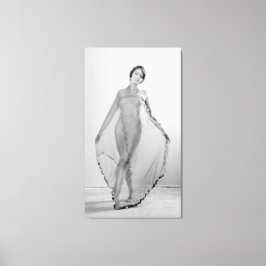 Francesca a Bella Ragazza, mooi italiaans meisje Canvas Afdruk