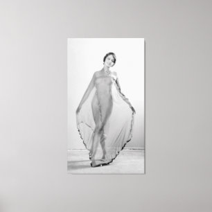 Francesca a Bella Ragazza, mooi italiaans meisje Canvas Afdruk