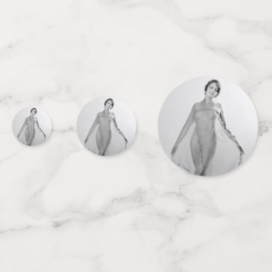 Francesca a Bella Ragazza, mooi italiaans meisje Confetti (Achterkanten)