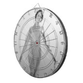 Francesca a Bella Ragazza, mooi italiaans meisje Dartbord (Voorkant Rechts)