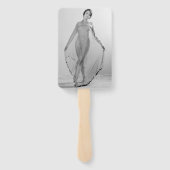 Francesca a Bella Ragazza, mooi italiaans meisje Handwaaier (Achterkant)