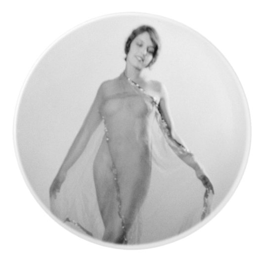 Francesca a Bella Ragazza, mooi italiaans meisje Keramische Knop (Voorkant)