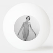 Francesca a Bella Ragazza, mooi italiaans meisje Pingpongbal (Achterkant)