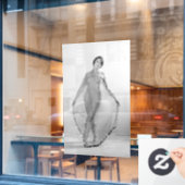 Francesca a Bella Ragazza, mooi italiaans meisje Raamsticker (Cafe Raam)