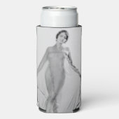 Francesca a Bella Ragazza, mooi italiaans meisje Seltzer Blikjeskoeler (Seltzer Achterkant)