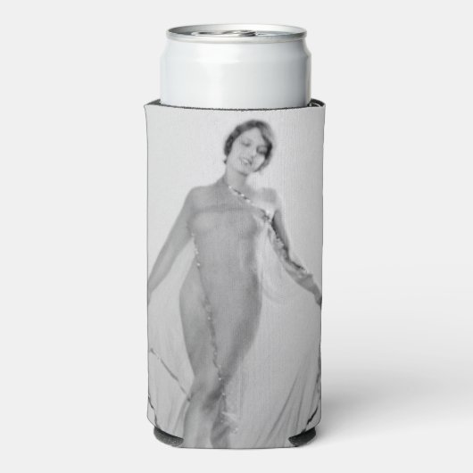 Francesca a Bella Ragazza, mooi italiaans meisje Seltzer Blikjeskoeler (Seltzer Achterkant)