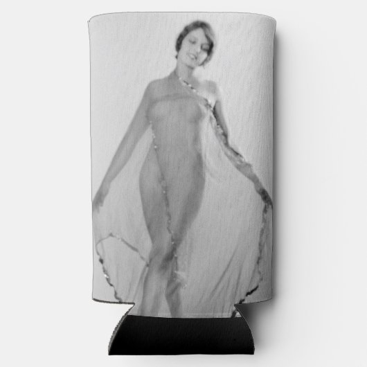 Francesca a Bella Ragazza, mooi italiaans meisje Seltzer Blikjeskoeler (Achterkant)