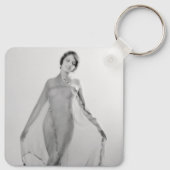 Francesca a Bella Ragazza, mooi italiaans meisje Sleutelhanger (Achterkant)