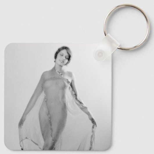 Francesca a Bella Ragazza, mooi italiaans meisje Sleutelhanger (Achterkant)