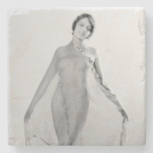 Francesca a Bella Ragazza, mooi italiaans meisje Stenen Onderzetter (Voorkant)