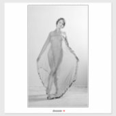 Francesca a Bella Ragazza, mooi italiaans meisje Sticker (Vel)