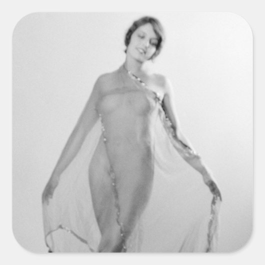 Francesca a Bella Ragazza, mooi italiaans meisje Vierkante Sticker (Voorkant)