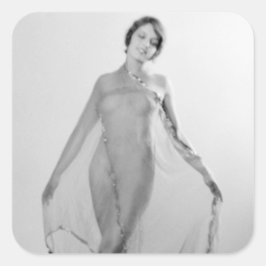 Francesca a Bella Ragazza, mooi italiaans meisje Vierkante Sticker