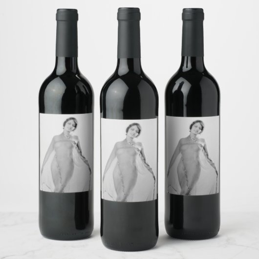 Francesca a Bella Ragazza, mooi italiaans meisje Wijn Etiket (Flessen)