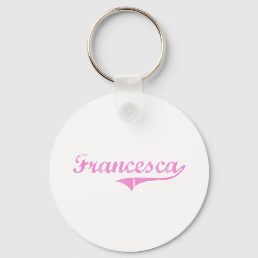 Francesca Classic Style Name Sleutelhanger (Voorkant)