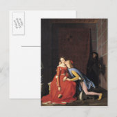 Francesca da Rimini en Paolo Malatesta, 1819 Briefkaart (Voorkant / Achterkant)