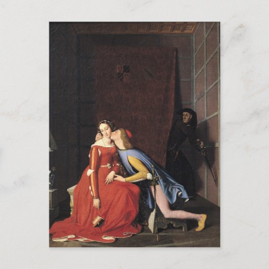 Francesca da Rimini en Paolo Malatesta, 1819 Briefkaart (Voorkant)