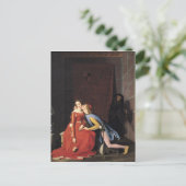 Francesca da Rimini en Paolo Malatesta, 1819 Briefkaart (Staand voorkant)