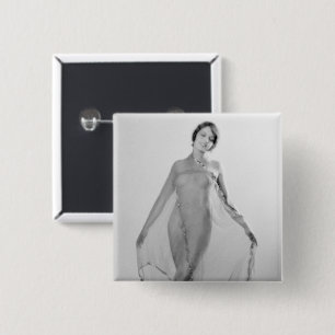 Francesca is een mooi meisje, Mooie Italiaanse mei Vierkante Button 5,1 Cm