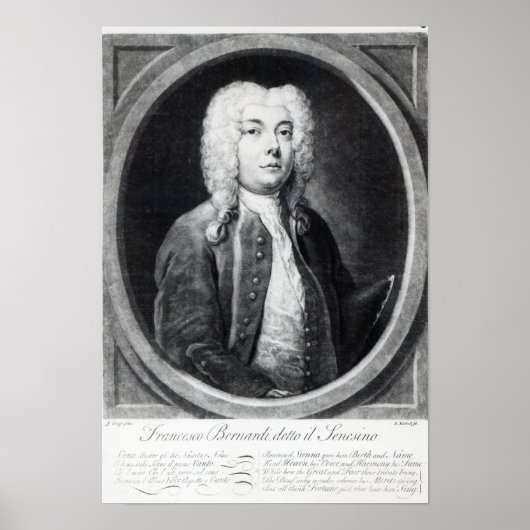 Francesco Bernardi Senesino Poster (Voorkant)