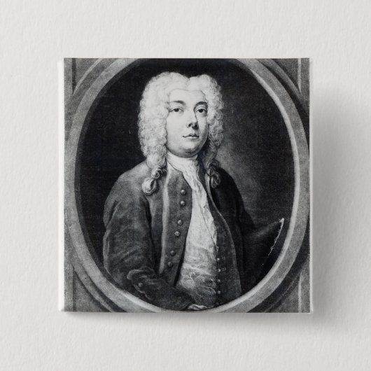 Francesco Bernardi Senesino Vierkante Button 5,1 Cm (Voorkant)