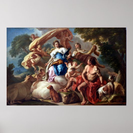 Francesco de Mura Juno (Hera) verbindt zich tot Ar Poster (Voorkant)