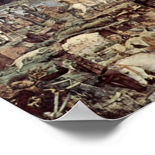 Francesco del Cossa - Triumph van Minerva Poster (Hoek)