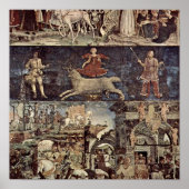 Francesco del Cossa - Triumph van Minerva Poster (Voorkant)