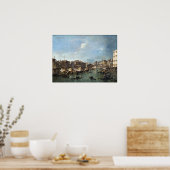 Francesco Guardi Grand Canal met de Rialto Poster (Keuken)