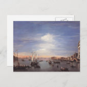 Francesco Guardi- Het Giudecca-kanaal met Zattere Briefkaart (Voorkant / Achterkant)