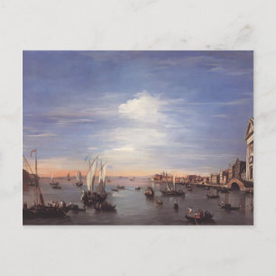 Francesco Guardi- Het Giudecca-kanaal met Zattere Briefkaart