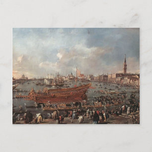 Francesco Guardi- The Doge on the Bucintoro, Riva Briefkaart