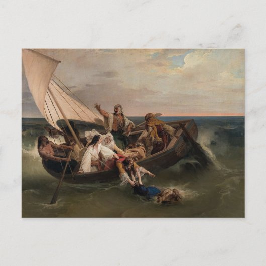 Francesco Hayez - Boot van Grieks Vluchters Briefk Briefkaart (Voorkant)