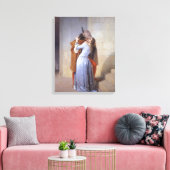 FRANCESCO HAYEZ - DE KUS (il Bacio) - 1859 - Canvas Afdruk (Insitu (Woonkamer))
