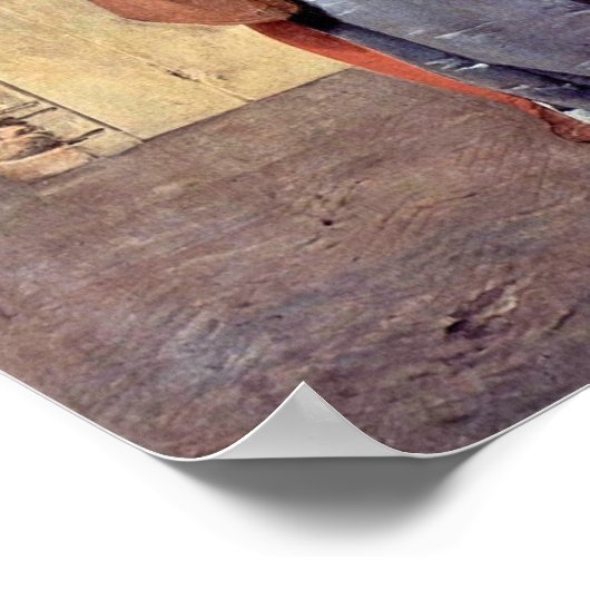 Francesco Hayez - De kus Poster (Hoek)