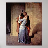 Francesco Hayez - De kus Poster (Voorkant)