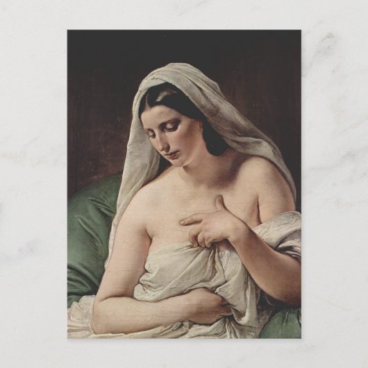 Francesco Hayez- Odalisque Briefkaart (Voorkant)