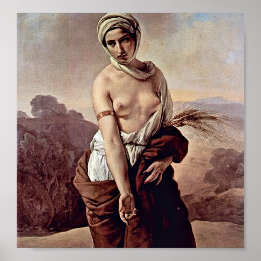 Francesco Hayez - Ruth Poster (Voorkant)