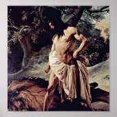 Francesco Hayez - Samson en de Lion Poster (Voorkant)