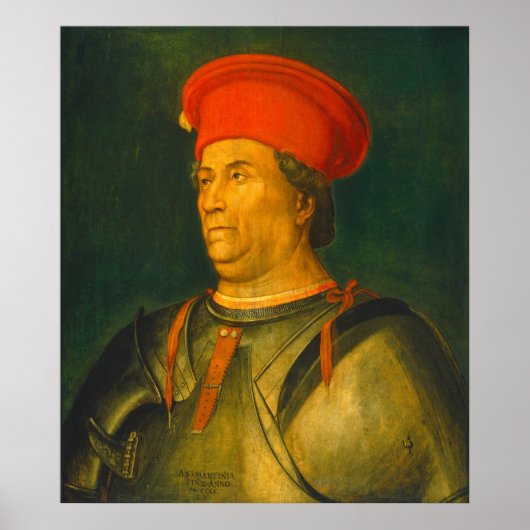 Francesco Sforza - Noord-Italiaanse fijnkunstposte Poster (Voorkant)