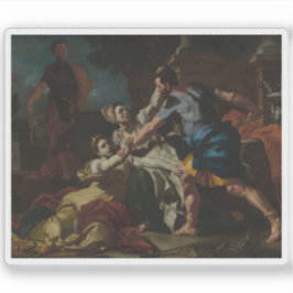 Francesco Solimena - De dood van Messalina Sticker