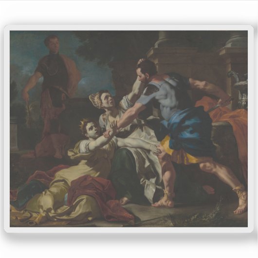 Francesco Solimena - De dood van Messalina Sticker (Voorkant)