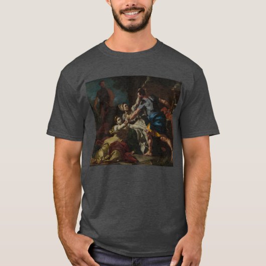 Francesco Solimena - Death of Messalina T-shirt (Voorkant)