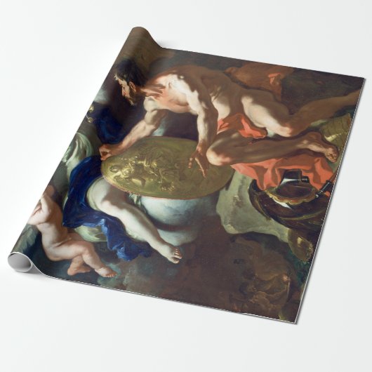 Francesco Solimena Venus bij het Vulcaan Cadeaupapier (Uitgerold)